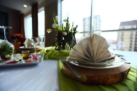 Serving  composition, berry tincture, on the table, food under a glass Stock Photos