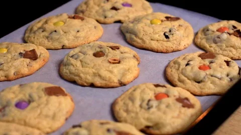 Serving cookies at table Stock Footage 104690649