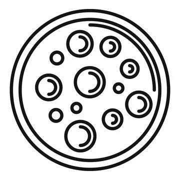 Serving cream soup icon outline vector. Eat food dish Ilustração Stock