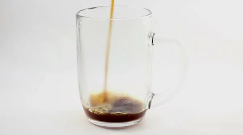 Serving cup of coffee. Close and isolated studio shot. Stock Footage 37201816