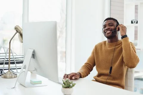 Serving customers with a smile Stock Photos