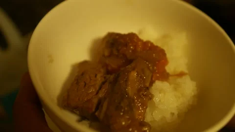 Serving Dinner Stock Footage 160463384