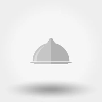 Serving dish with a lid. Icon Stock Illustration
