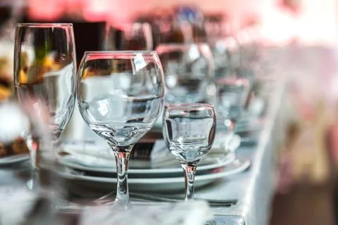 Serving of the festive table 스톡 사진