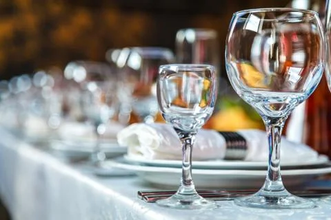 Serving of the festive table 写真素材