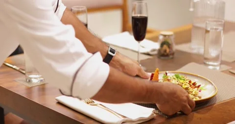 Serving the food 1 Stock Footage 287968605