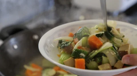 Serving food Stock Footage 37990350