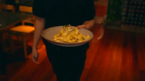 Serving food Stock Footage 155198350