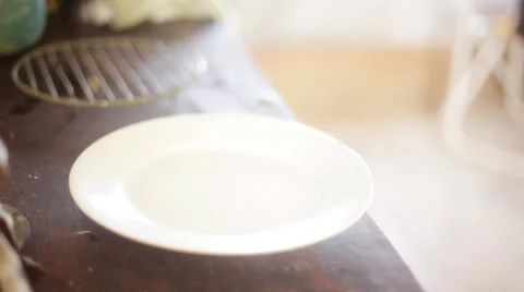Serving freshly cooked mussels Stock Footage 63306817