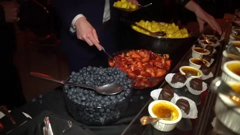 Serving fruit Stock Footage 131985993