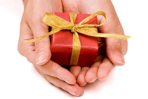 Serving a gift pack Foto stock