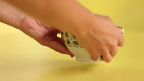 Serving guacamole 3 Stock Footage 132180928