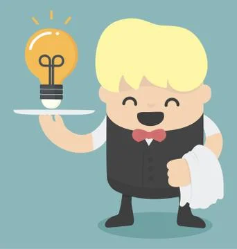 Serving idea Stock Illustration