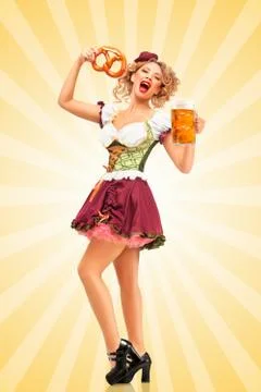 Serving with joy. Stock Photos