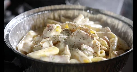 Serving mac and cheese 1 Stock Footage 295958230