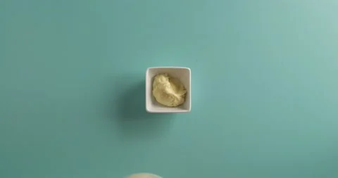 Serving mashed potatoes 1 Stock Footage 132149026