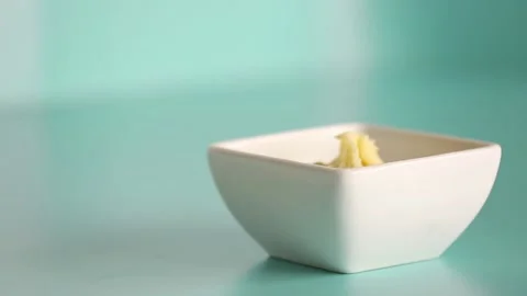 Serving mashed potatoes 2 Stock Footage 132149091