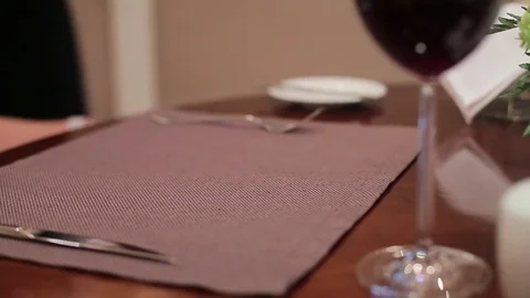 Serving a meal in a restaurant close up Stock Footage 73604816