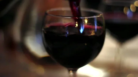 Serving more red wine Stock Footage 45048263