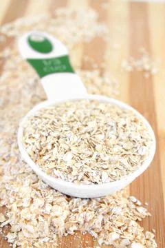 Serving of Oatmeal Stock Photos