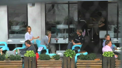 Serving Restaurant Stock Footage 564921