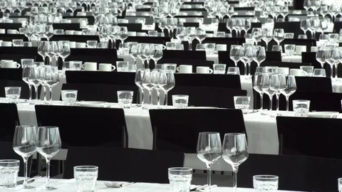 Serving in the Restaurant Stock Footage 80267147