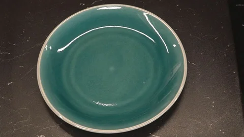 Serving risotto with seafood overhead Stock Footage 112128090