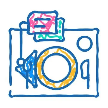 Serving rules icon doodle illustration Stockillustratie
