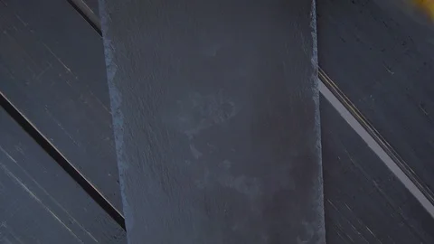 Serving scrambled eggs in a pan. Black background Stock Footage 112880798