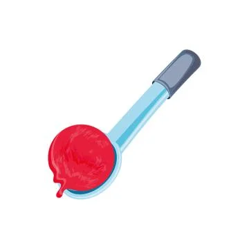 Serving spoon with ice cream isolated icon Illustrazione stock