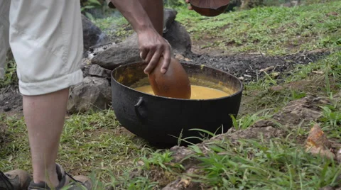 Serving stew Stock Footage 47251921