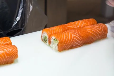 Serving sushi close up Stock Photos