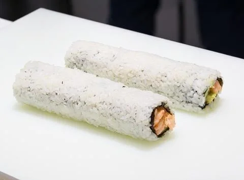 Serving sushi Stock Photos