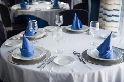 Serving table Stock Photos
