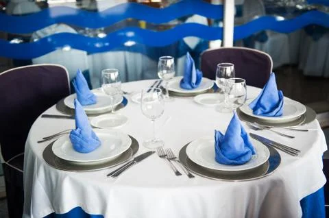 Serving table Stock Photos
