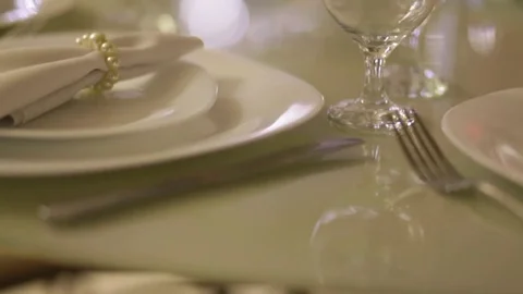 Serving table for a wedding banquet Stockbeeldmateriaal 72696494