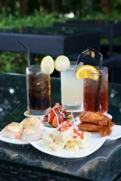 Serving for three Stock Photos