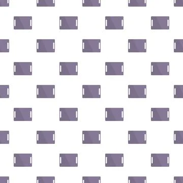 Serving trays repeating seamlessly in a flat pattern Stock Illustration