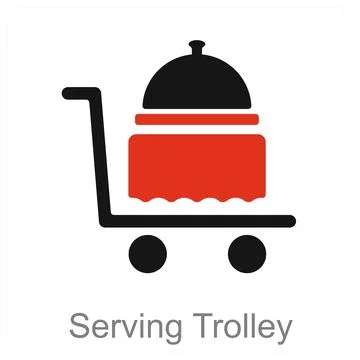 Serving Trolley Stock Illustration