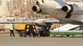 Serving the Tu-134, the airline UTair, board of RA-65055 HD Footage