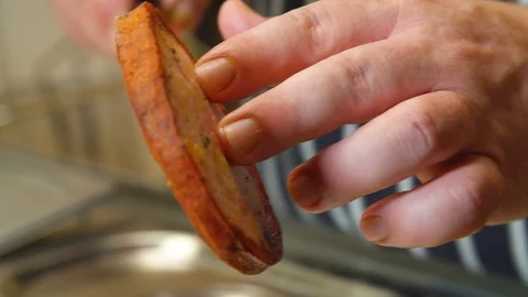 Serving Typical German Food on Plate Stock-Footage 113283868