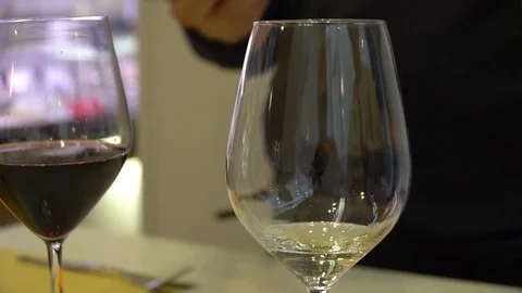 Serving wine in a glass Stock Footage 89783136