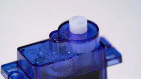 Servo engine motor diy electronic components for arduino engineering prototype Stock Footage 129717441