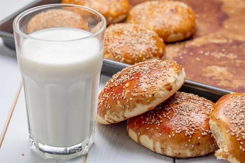 Sesame Bread  Stock Photos