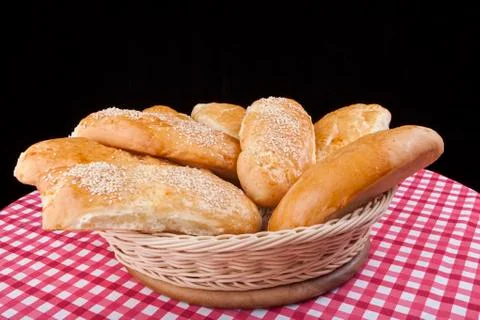 Sesame buns Stock Photos
