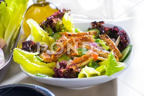 Sesame chicken salad Stock Photos