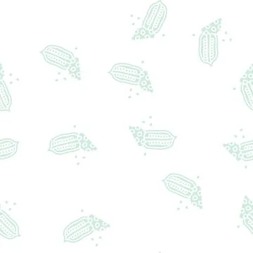 Sesame nut glyph seamless pattern Stockillustratie