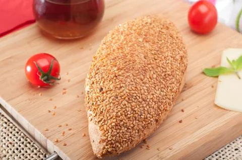 Sesame pogaca Stock Photos