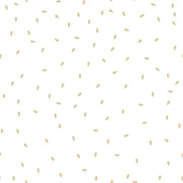 Sesame seeds seamless pattern. Packaging background design Stock Illustration