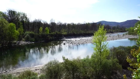 Sesia river Stock Footage 74158786
